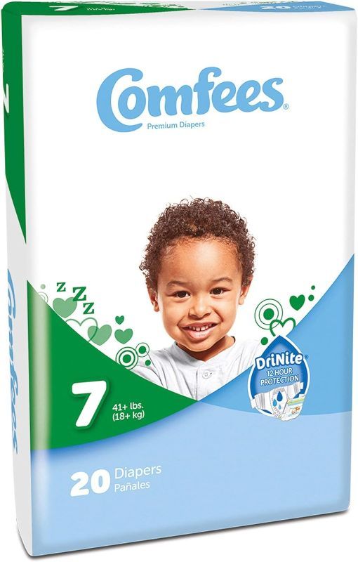 Photo 1 of Comfees Baby Diapers, Size 7 (41+ lbs) - Pack of 20