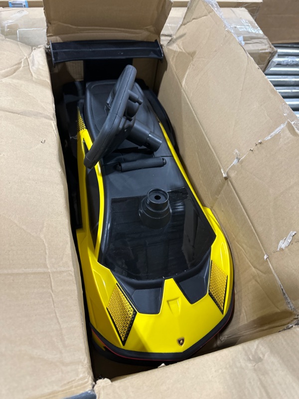 Photo 1 of Best Ride On Cars Lamborghini Essenza SCV12 Push Car, Yellow, Large