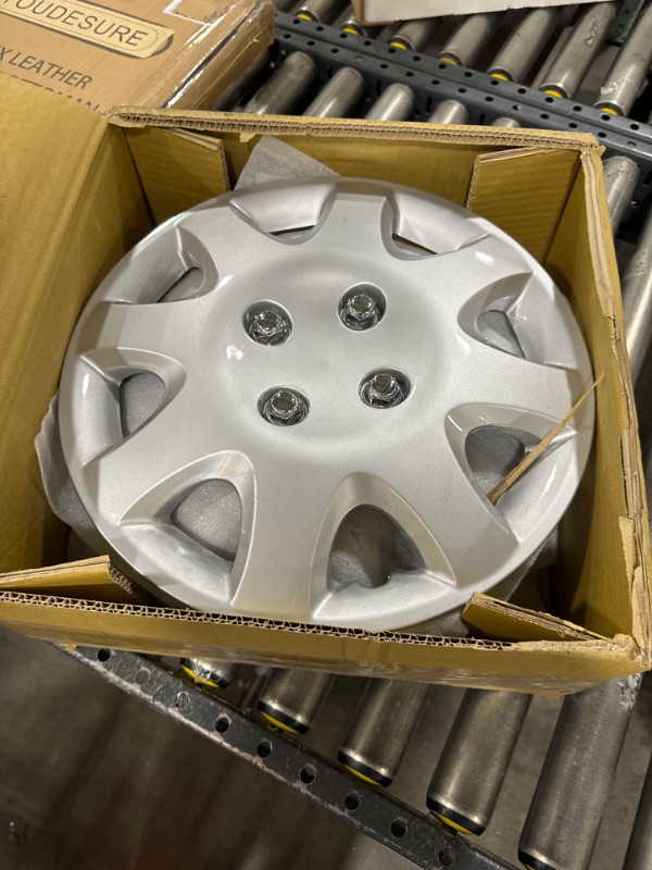 Photo 2 of BDK KT-895- AMZKING Hubcaps Wheel,14" Silver Replica Cover, OEM Factory Replacement (4 Pieces)