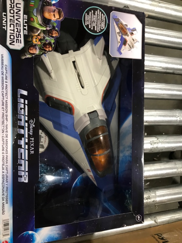 Photo 2 of Mattel Disney Pixar Lightyear Toys, Fighter Jet-Style Spaceship, 15 Inches with Projectile Net Feature, Capture and Protect Mission, Collectible Gift