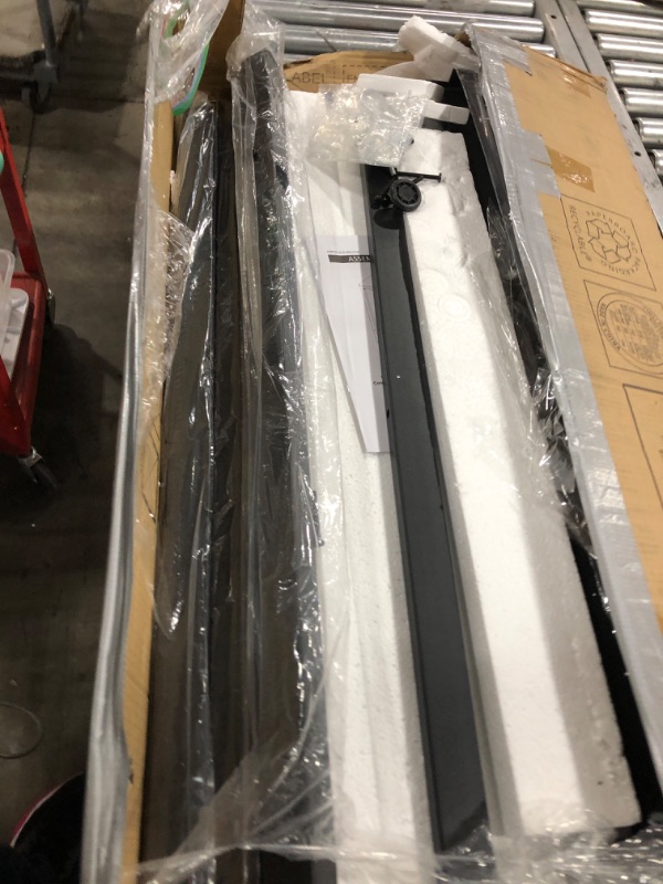 Photo 1 of Mr IRONSTONE Bar Table, 39" Pub Table High Top Table Rectangular Bar Height Table Sofa Console Table Dining Coffee Table, for Narrow Space, Living Room, Sturdy Metal Frame, Easy to Set Up, Black Black 39''