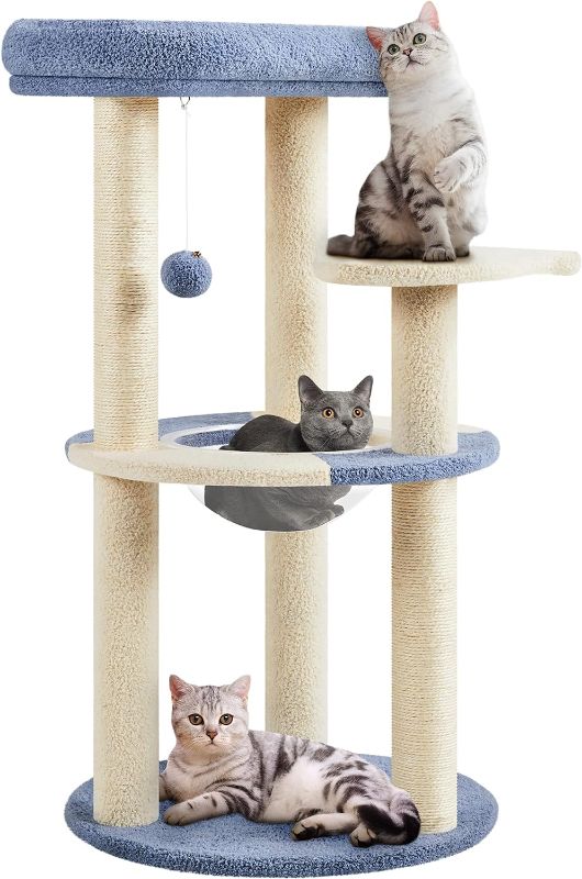 Photo 1 of 35.5in Cat Tree, Cat Tower w/Space Capsule Oversized Perch Scratching Post and Dangling Ball, Cat Activity Play House for Cats Kittens