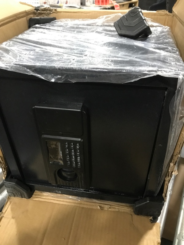 Photo 1 of 1.7 Cuft Fireproof Home Safe Box, LCD Fireproof Waterproof Safe Box With Combination Lock, Digital Keypad, Anti-Theft Alarm Security Fire Safe For Money Ammo Cash Valuables 1.7 Cu ft