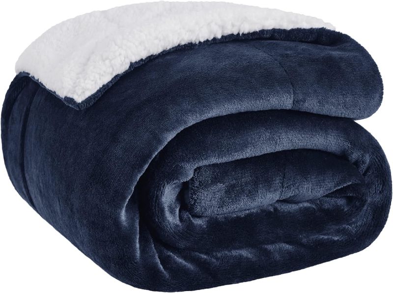 Photo 1 of Blue Sherpa Blanket