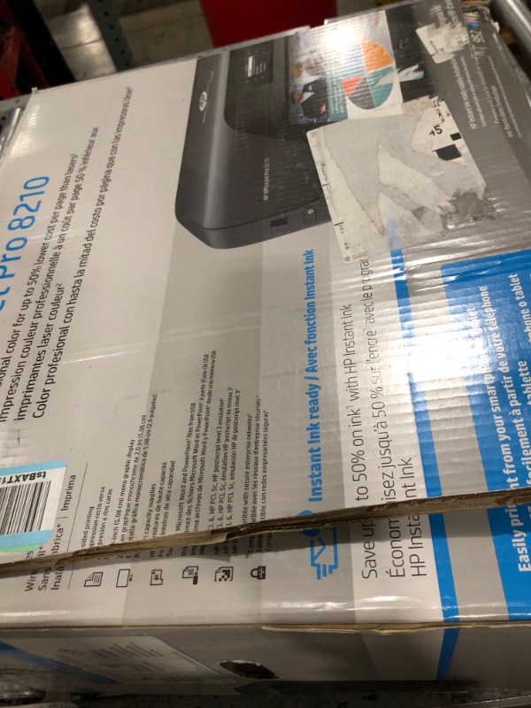 Photo 3 of HP OfficeJet Pro 8210 Wireless Color Printer (D9L64A) with and Instant Ink $5 Prepaid Code Printer + Instant Ink