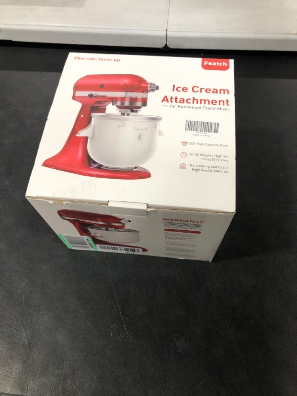 Photo 2 of Ice Cream Maker Attachment Compatible with All Kitchenaid 4.5QT Stand Mixer, 2 QT High Capacity Frozen Yogurt, Ice Cream and Sorbet Gelato Maker(Not Compatible with Artisan Mini 3.5Qt Mixer)