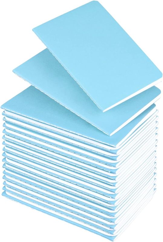 Photo 1 of Ctosree 50 Pcs Small Lined Notepads Bulk Mini Journal Memo Pocket Notebooks Mini Composition Notepad Office School Gifts Supplies for Kids Students, 24 Sheets, 5.5 x 3.5 Inches (Blue)