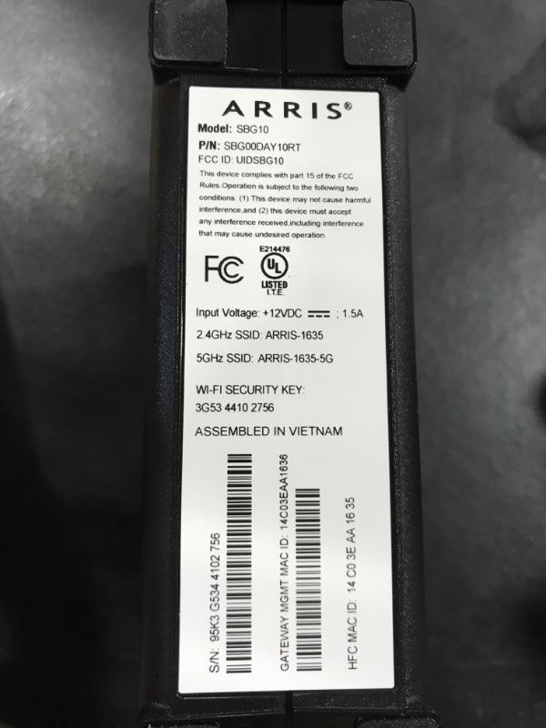 Photo 3 of ARRIS Surfboard SBG10-RB DOCSIS 3.0 Cable Modem & AC1600 Dual Band Wi-Fi Router & Monoprice RG6 Quad Shield CL2 Coaxial Cable with F Type Connector