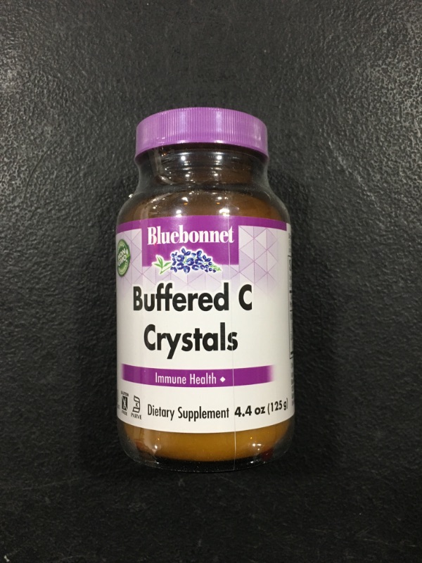 Photo 2 of Bluebonnet Nutrition Buffered C Crystals, Buffered Vitamin C Powder, for Immune Health, for Antioxidant Protection, Soy Free, Gluten Free, Non-GMO, Kosher, Dairy Free, Vegan, Powder, 4.4 oz (125 g)