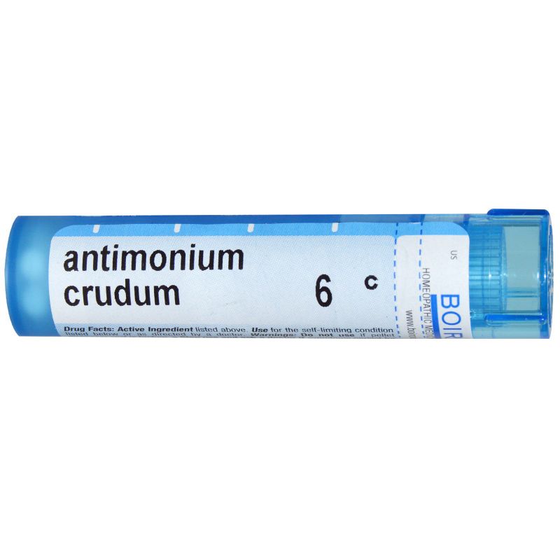 Photo 1 of [2 Pack] Boiron - Antimonium Crudum 6C 80 Pellets