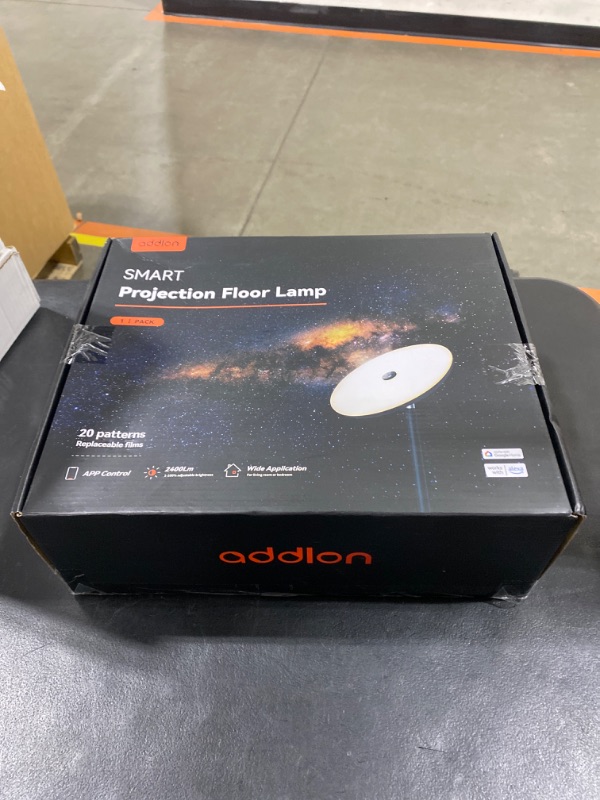 Photo 1 of addlon RGB Floor Lamp for Living Room, 2000lm Remote Control Standing Lamp for Gaming Room, Bedroom and Office - Black 
