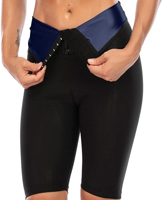Photo 1 of [Size S] DawnBreak Sauna Sweat Shapewear Shorts Leggings Pants Workout Weight Loss Body Shaper Sweatsuit