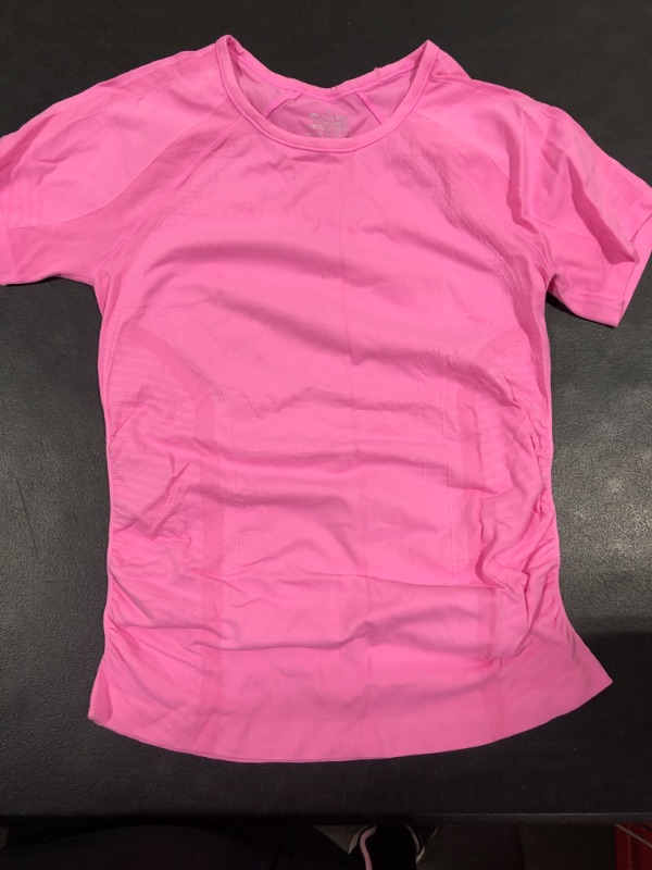 Photo 1 of [Size S] Ladies Athletic Short Sleeve Top- Pink