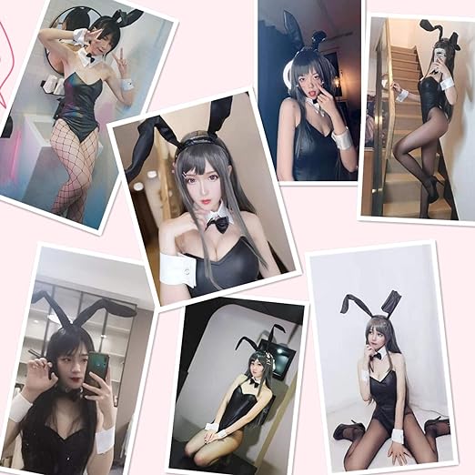 Photo 1 of  Womens Bunny Costume - Bodysuit, Collar, Ears, and Tights