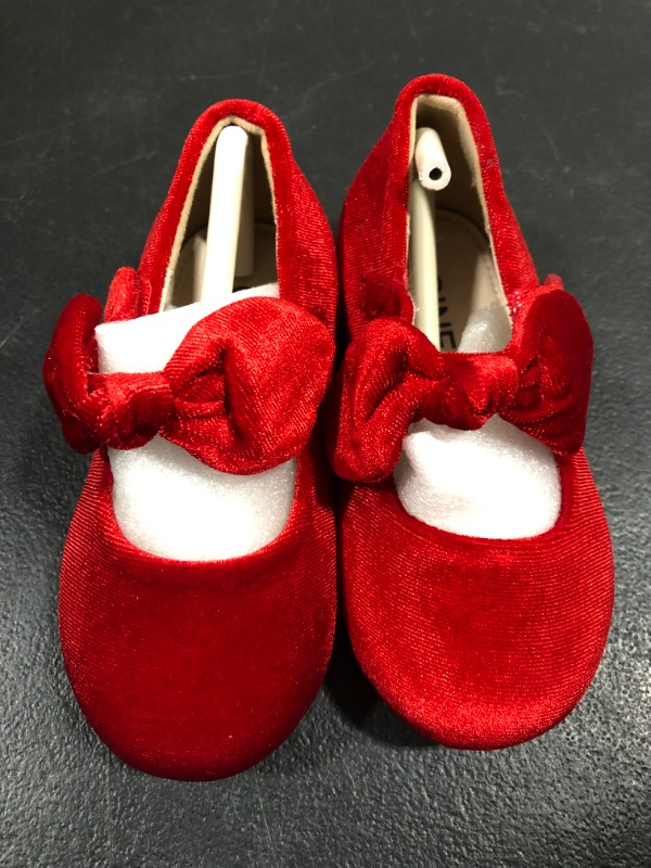 Photo 1 of [Size 13.5cm] ginfive baby red velvet shoes