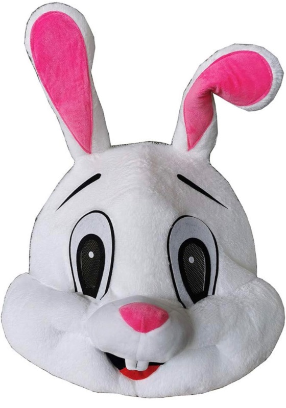 Photo 1 of Adult  Plush Easter Bunny Costume Rabbit Mascot Costume