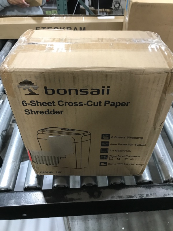 Photo 1 of BONSAII 6 SHEET CROSS CUT PAPER SHREDDER 