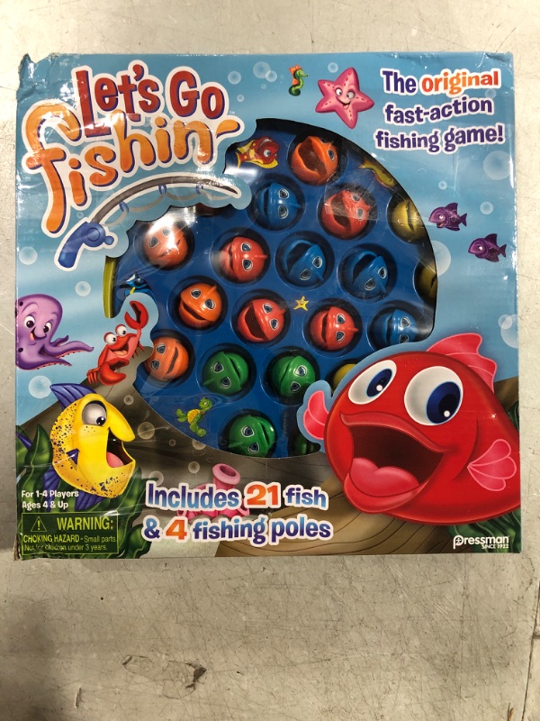 Photo 2 of Let's Go Fishin' Game by Pressman - The Original Fast-Action Fishing Game!