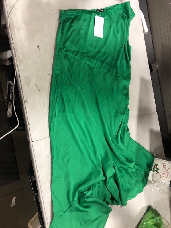 Photo 1 of (XL) PrettyGarden One Shoulder Dress Green 