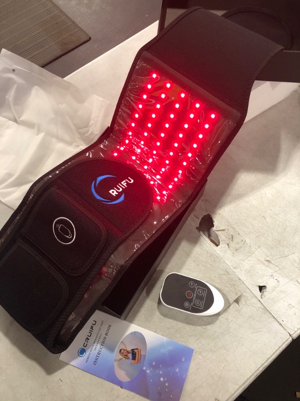 Photo 2 of CRUIFU Red Light Therapy Belt, Infrared Light Therapy Device with Partition Control & Remote Control to Decrease Inflammation, Improve Joint Inflammation, Near Infrared Red Light Therapy for Body