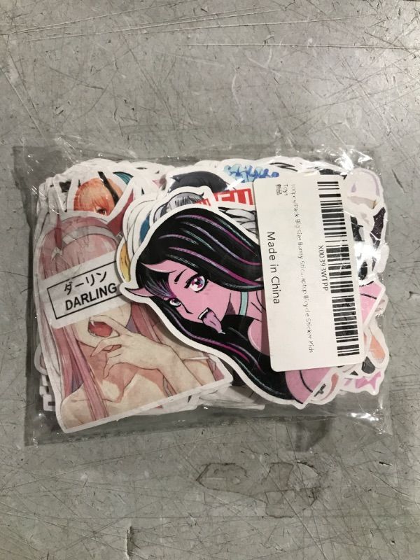 Photo 1 of 100pcs/Pack Big Size Bunny Adult Stickers Sexy Anime Girls Stickers Waterproof Skateboard Motorcycle Guitar Luggage Laptop Bicycle Stickers