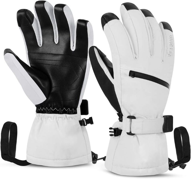 Photo 2 of (7) Unigear Ski Gloves Waterproof Touchscreen Snowboard Gloves, Warm Winter Snow Gloves for Cold Weather, Fits Both Men & Women