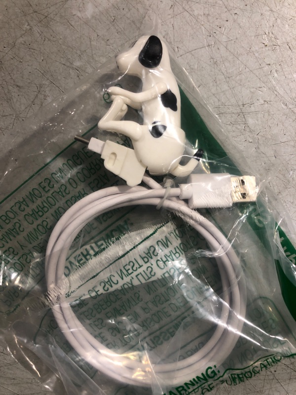 Photo 2 of  Puppy Data Cable Humping Dog Charger Type-c Data Cords Data Cables c USB Cable USB c Charging Cable Phone Charging Cable Type-c Device Data Line Plastic Product White Portable