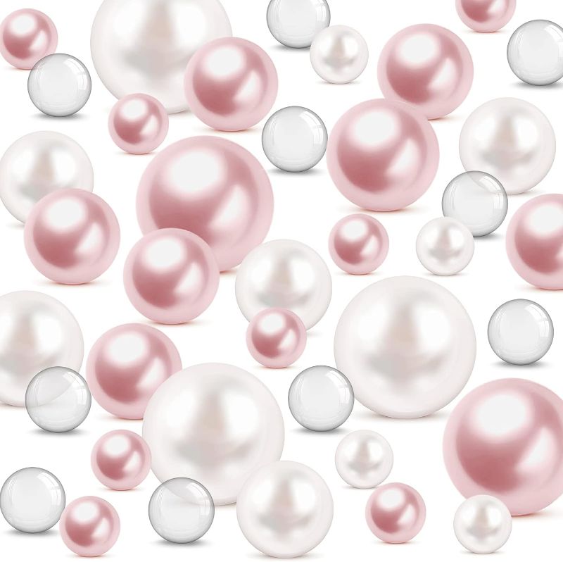 Photo 1 of  Pearl for Vase Filler Floating Candles and Transparent Water Gels No Hole Decorative Beads for Wedding Centerpiece Home Table Decor