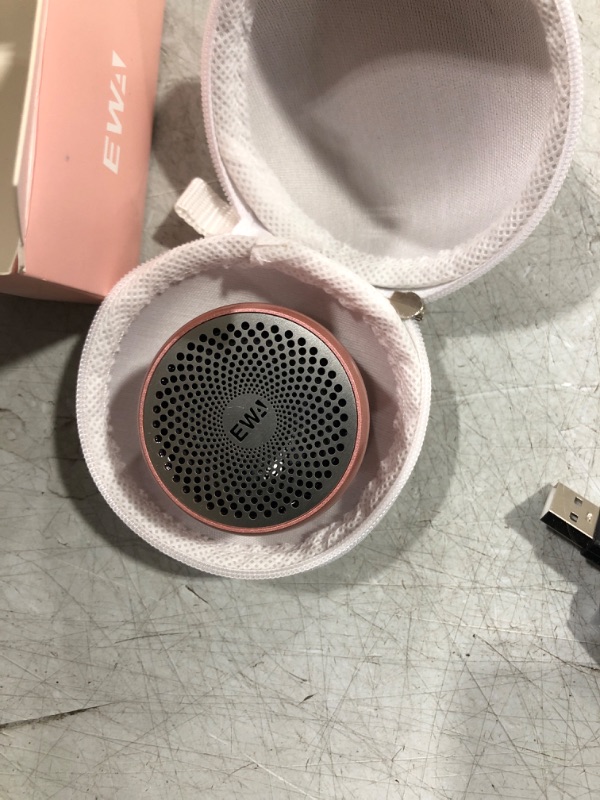 Photo 2 of EWA A106 Portable Mini Bluetooth Speaker, Enhanced Bass and High Definition Sound, Portable Design, for iPhone, iPad,Nexus,Laptops and More (Rosegold) Rose Gold
