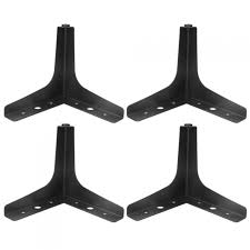 Photo 1 of 4 PCS 6 Inches Height Triangle Furniture Feet Chrome Polished, Triangle Cabinet Feet, Triangle Furniture Leg for Chair Table Cabinet Cupboard Sofa Couch Ottoman, Black