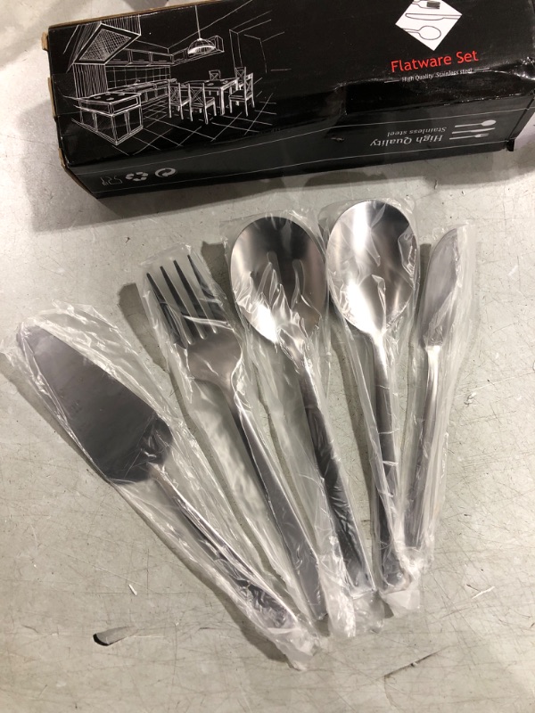 Photo 1 of 5 Piece Stainless Steel Serving Set