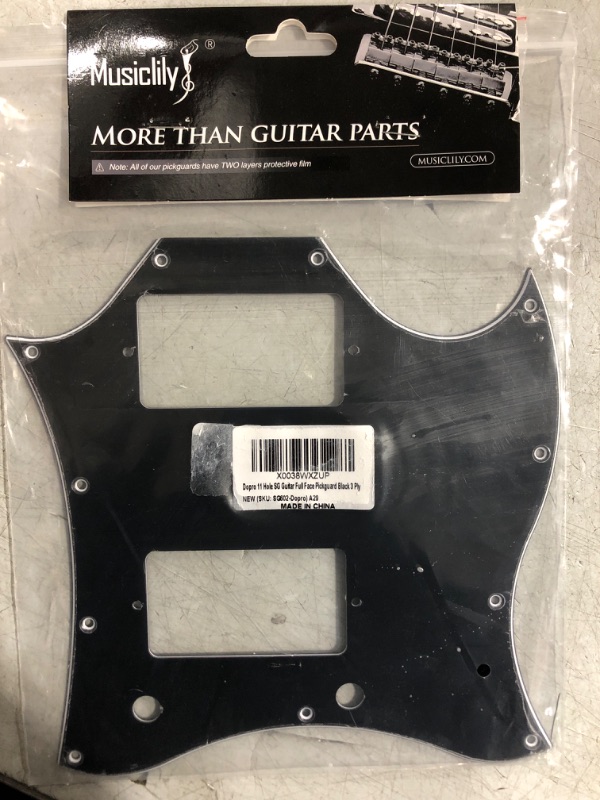 Photo 2 of Dopro American Standard SG Guitar Full Face Pickguard for USA SG Special Guitar Black 3 Ply