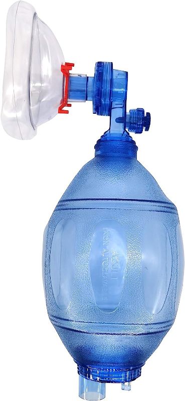 Photo 1 of 5000BVM-SINGLE Practi-Mask BVM Adult/Child CPR Training Mask Includes 1 Adult/Child CPR Training Practi-Mask, 1 Adult/Child Bag Valve Squeeze Bag, 1 Reservoir Bag (Single - Adult & Child) 