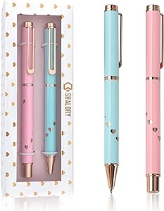 Photo 1 of SHALORY Cute Ballpoint Pen & Roller Ball Pen Christmas Gifts Thanksgiving Gifts Box Black Ink Metal Pens for School/Office Supplies for Girl Birthday Gifts Girlfriend Couples Mom Lady Boss