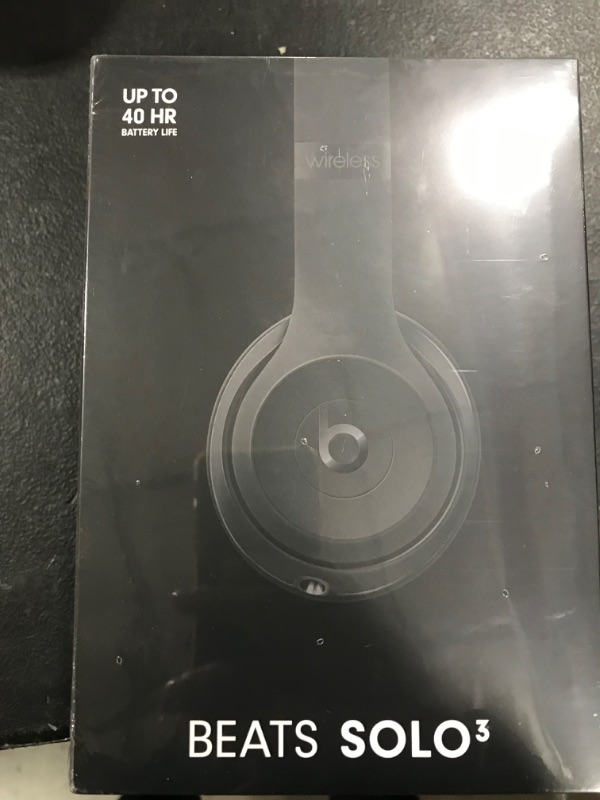 Photo 2 of Beats Solo3 Wireless On-Ear Headphones - Apple W1 Headphone Chip, Class 1 Bluetooth, 40 Hours of Listening Time, Built-in Microphone - Black (Latest Model)