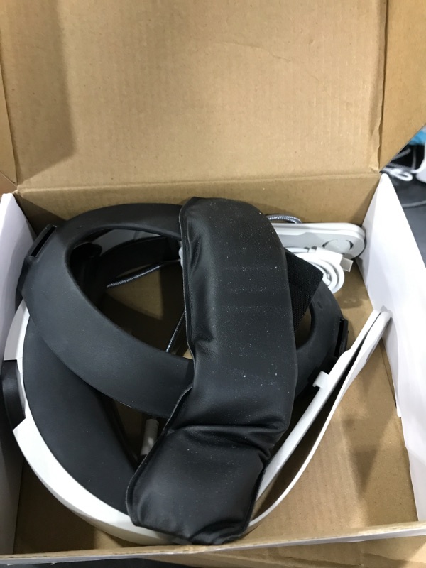 Photo 2 of Bioherm Head Strap with Battery for Oculus Quest 2, 10000mAh Battery Pack for Extended 8 Hrs of Playtime, Fast Charging VR Power, Adjustable Elite Strap Enhanced Support and Balance in VR