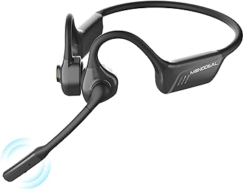 Photo 1 of MONODEAL Bone Conduction Headphones with Mic,Open Ear Headphones Wireless Bluetooth 5.1/Mute Function/Multi-Point Capable,Air Conduction Headphones with Noise Canceling Mic,for Driving Home Office 