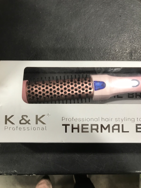 Photo 2 of 1.25 Inch Curling Iron Brush Ceramic Tourmaline Ionic Hair Curler Hot Brush Create Loose & Volume Curls Ceramic Tourmaline Ionic Curling Wands Heated Styler Brush for Long Hair Dual Voltage
