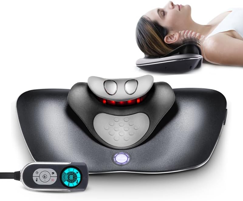 Photo 1 of  Cervical Neck Traction Device, Neck Massager with Heat Therapy and Electrotherapy for Relieving Pain from Neck Aches, Cervicalgia, Silent..