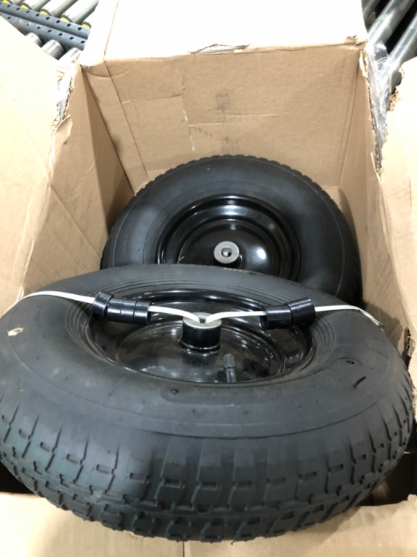 Photo 1 of 15x6.00-6" Tire and Wheel Assembly Front Mower Tire Replacement - Pack of 2