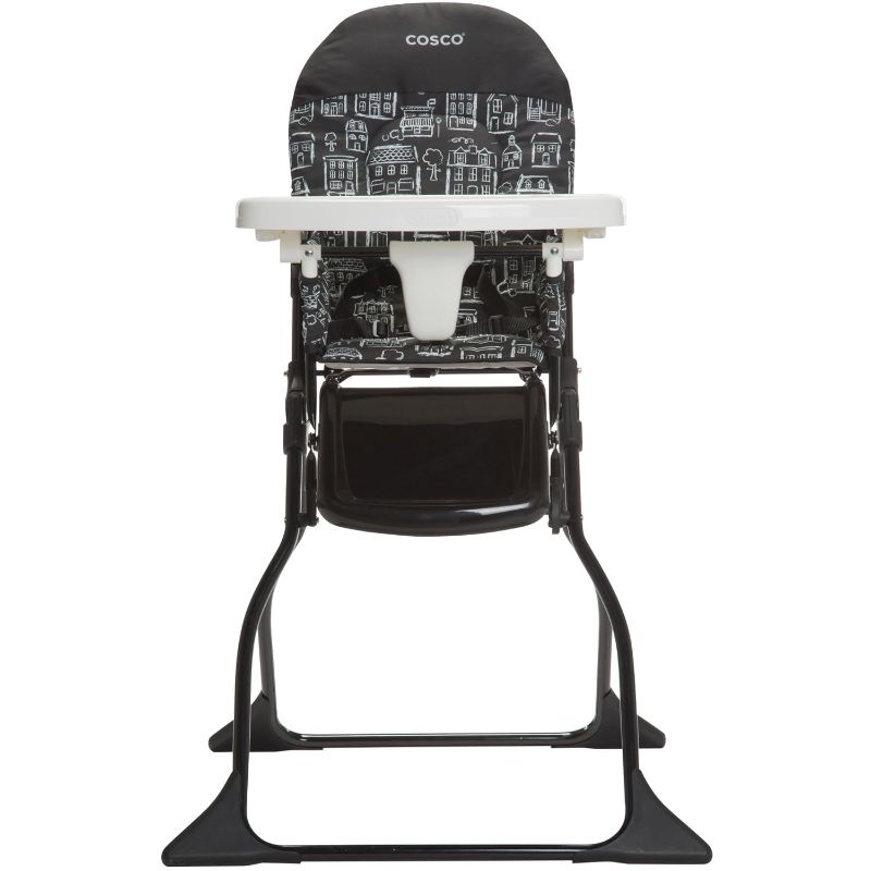 Photo 1 of Cosco Simple Fold Full Size High Chair With Adjustable Tray, 28.5x23.5x38.7 Inch (Pack of 1)
