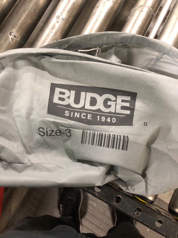 Photo 1 of Budge Duro 3 Layer Car Cover, Water Resistant, Scratchproof, Dustproof Cover, Fits Cars up to 22', Gray Fits Sedans up to 22'