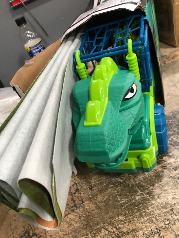 Photo 2 of ***USED - LIKELY MISSING PARTS - UNABLE TO VERIFY FUNCTIONALITY***
MAGICDINOSAUR Spray Dinosaur Truck Toys for Kids Years, Tyrannosaurus Transport Car Carrier with Mist Spray, 8 Dino Figures, 3 Dino Cars & 6 Eggs, Play Mat, Jurassic Play Set for Boys 3+
