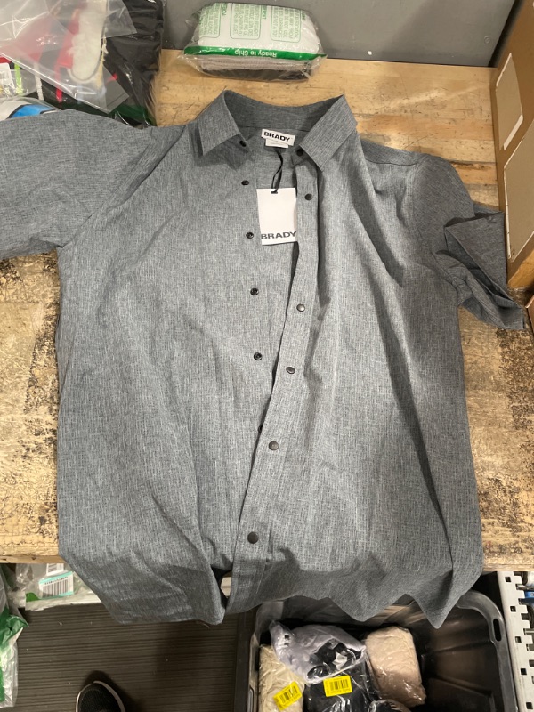 Photo 1 of brand new grey bradys mans button up shirt size s 