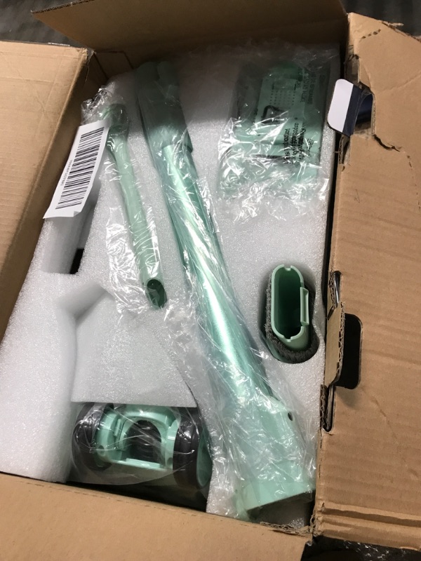 Photo 2 of ***green not purple***Homeika Stick Vacuum Cleaner Cordless, 200W Powerful Suction 8 in 1 Stick Vacuum with LED Display, 1.5L Dust Cup,Up to 30 Min Runtime, for Carpet and Hard Floor Pet Hair (Green)