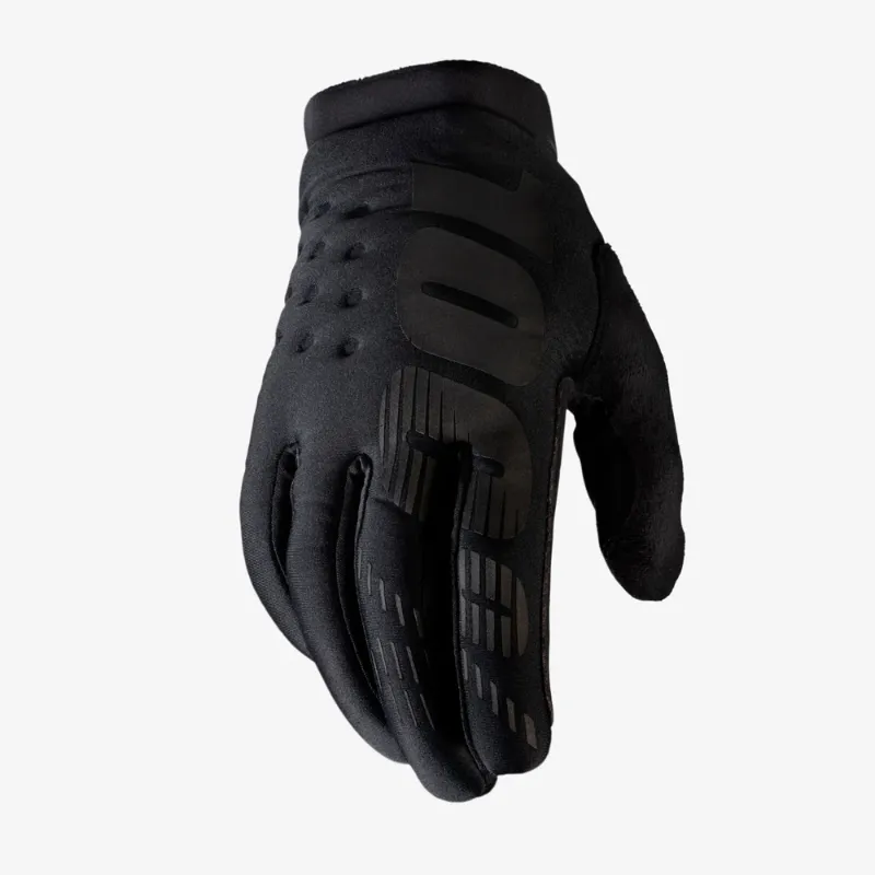 Photo 1 of 100% Womens Brisker Cold-Weather Gloves - Black/Grey - Black/Grey - Medium