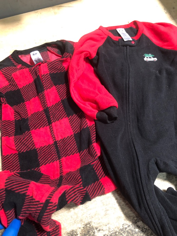 Photo 1 of 2 pack 24 months pjs black and red 