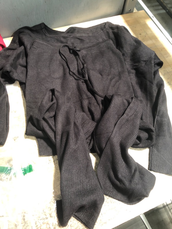 Photo 1 of black long sleeve with pants small 