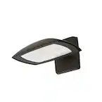 Photo 1 of 250W Equivalent Integrated LED Bronze Outdoor Wall Pack Light, 8000 Lumens, 4000K Bright White