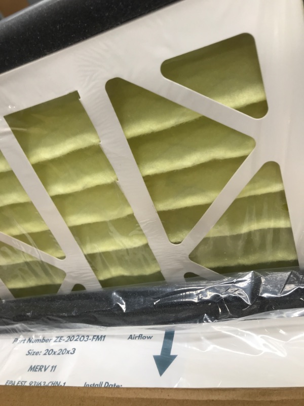 Photo 1 of Filter-Monster - Replacement HEPA Filter Bundle - Compatible with Zephyr VGF Series 20x20x3 Whole Home Return Air Grille Filter, 2 Filter Replacement Bundle 20x20x3 MERV 11